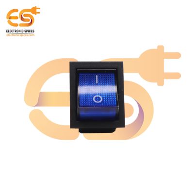 KCD4 16A 250V AC Blue Color 4-Pin DPDT Heavy duty Plastic Rocker Switch with Indicator